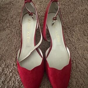 Anne Klein Red Women's Shoes size 7.5